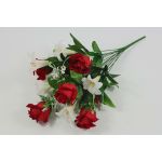 Б1944 Букет  лилий и бархатных роз